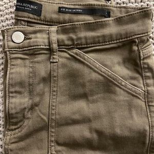 Green khaki Banana Republic Jeans